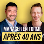 Clément Bergon et Pierre de Papa InShape, avec le texte « Manager en forme après 40 ans ».