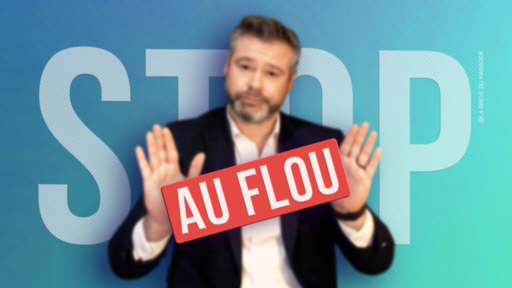 Clément Bergon apparaît flouté derrière le message « Stop au flou ».